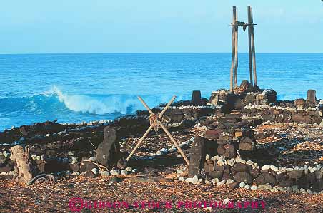 Stock Photo #13179: keywords -  belief beliefs big ceremonial hawaii hawaiian heritage horz island islands kailua kona ocean religeous religion sacred site sites spirit spiritual tradition traditional tropical unnamed worship worships