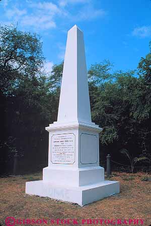 Stock Photo #13185: keywords - bay big captain cook hawaii hawaiian historic island islands kealakekua monument monuments obelisk obelisks point pointed shape shapes site sites tall tower tropical vert white