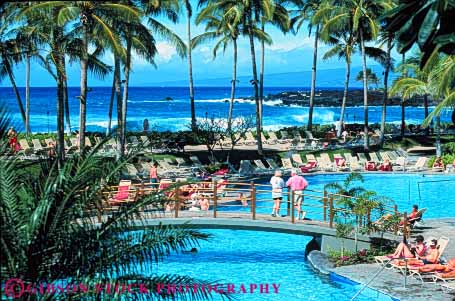 Stock Photo #8656: keywords -  beach beaches big coast coastal destination hawaii hawaiian hilton horz island islands marine maritime ocean pool pools resort resorts sea seashore seawater shore shoreline surf swim travel tropical usa vacation waikoloa water