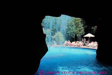 Stock Photo #13190: keywords -  big cave caves destination hawaii hawaiian hilton horz hotel hotels island islands lagoon lagoons leisure modern new pool resort resorts swim swimming travel tropical vacation vacations waikoloa