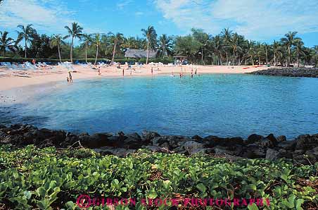 Stock Photo #13192: keywords -  beach beaches big calm carlton cove destination hawaii hawaiian horz hotel hotels island islands leisure modern new ocean protected resort resorts ritz sea surf swim swimming travel tropical vacation vacations water