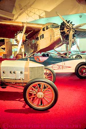 Stock Photo #12223: keywords - (near antique auto automobile automobiles autos cars collector collectors dearborn detroit detroit) display displays early exhibit exhibits ford henry machine machinery michigan museum museums near old rare transportation vehicle vehicles vert vintage