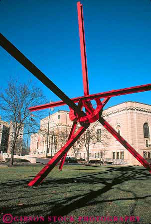 Stock Photo #12244: keywords -  abstract art arts detroit institute metal michigan museum museums of public red sculpture sculptures vert