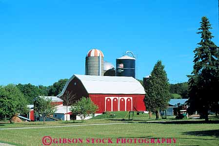 Stock Photo #13200: keywords - agriculture angle angles barn barns bright building buildings cadillac clean colorful corner cylinder cylindrical elevator farms grain great horz lakes michigan midwest new rectangle region right round shape shapes shiny silo slope slopes sloping square