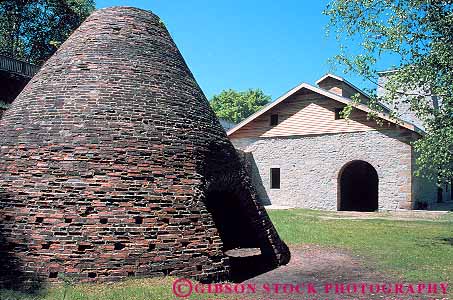 Stock Photo #13211: keywords - brick buildings cone cones fayette great historic horz lakes michigan midwest old oven ovens park parks peninsula region shape shaped shapes square squares state stone traditional triangle triangles upper vintage