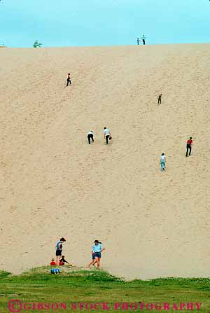 Stock Photo #13218: keywords - bear blown climb climber climbers climbing deposit deposited dune dunes great hike hikers hiking hill hills lakes lakeshore michigan midwest national natural park parks people pile play playing recreation region sand sanddune sanddunes sediment sleeping up upward vert wind