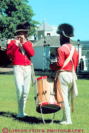 Stock Photo #12058: keywords - attraction costume costumed destination dressed era fort history island islands living mackinac michigan music musicians resort resorts soldiers tourist tradition traditional travel uniform uniforms vert