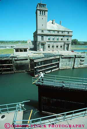 Stock Photo #13238: keywords - canal canals door doors gate gates great lakes lock locks man marie michigan opens peninsula region saint sault ship shipping soo st st. ste ste. transportation upper vert water