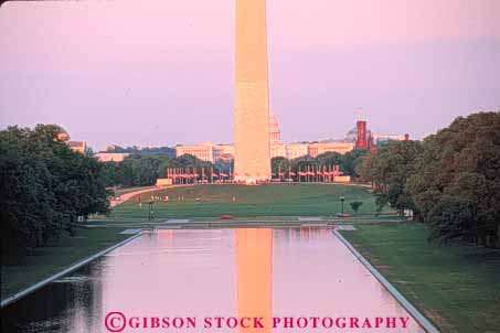 Stock Photo #8718: keywords -  attraction bright capitol columbia dc destination district dusk ents horz mall monum monument national of pond pool pools reflecting smithsonian tall tourist travel us washington water