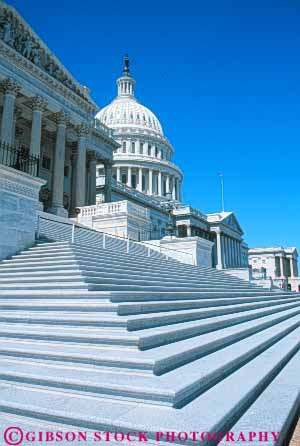 Stock Photo #8748: keywords -  america american americana angle angles architecture building buildings capitol capitols columbia dc design district dome domes federal geometric geometrical geometry government headquarters national of office right stairs states step steps united usa vert washington