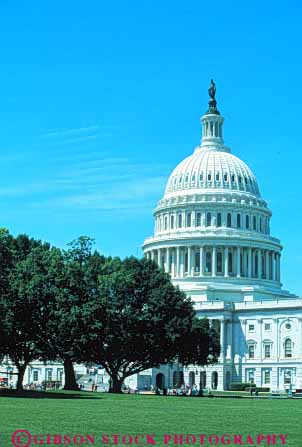 Stock Photo #8750: keywords -  america american americana architecture building buildings capitol capitols columbia dc design district dome domes federal government headquarters national of office states united usa vert washington
