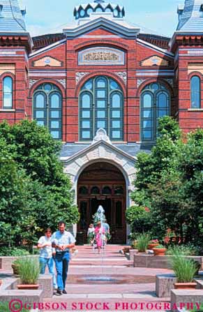 Stock Photo #8773: keywords -  and architecture arts attraction brick castle columbia dc destination display district industry museum museums of public smithsonian tourist travel vert washington