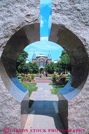 Stock Photo #8774: keywords -  and arts attraction castle circle circular columbia dc destination display district industry museum museums of public round sculpture slot smithsonian stone tourist travel vert washington