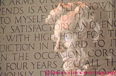 Stock Photo #8787: keywords -  abraham architecture attraction classic columbia dc destination display district double exposure greek horz lincoln memorial monument monuments museums of public statue stone tourist travel washington words