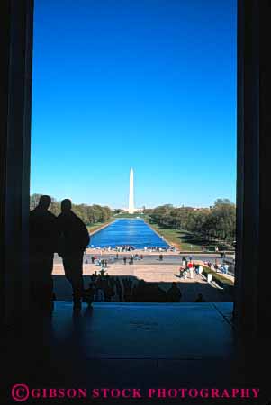 Stock Photo #8788: keywords -  abraham architecture attraction classic columbia dc destination display district down greek lincoln mall memorial monument monuments museums of people public tourist travel vert view washington
