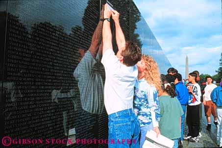 Stock Photo #8798: keywords - attraction black columbia dc destination display district engrave engraved horz make memorial memorialize memorials memory monument monuments nam name names of people polish polished public reflect reflecting reflection reflects remember remembering remembrance rubbing shiny stone tourist travel tribute tributes viet vietnam war wars washington