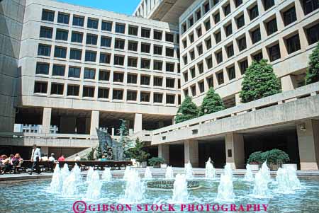 Stock Photo #8824: keywords -  architecture building buildings bureau capitol columbia dc destination district fbi federal fountain headquarters horz investigation national of office offices travel usa washington