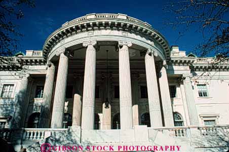 Stock Photo #8826: keywords -  american architecture balcony building buildings capitol classic columbia column curve curved dar daughters dc destination district greek headquarters horz national of office offices pillar pillars porch revolution round rounded travel usa washington