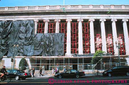 Stock Photo #8830: keywords -  architecture building buildings capitol columbia commerce construction dc department destination district horz national of office offices restoration restore restores restoring scaffolding travel usa washington