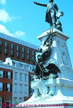 Stock Photo #8837: keywords -  architecture building buildings capitol columbia dc destination district in lafayette memorial metal national of office offices park statue travel trib usa vert washington