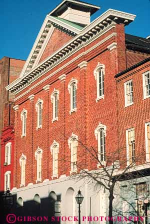 Stock Photo #8843: keywords -  architecture brick bricks building buildings capitol columbia dc destination district fords national of office offices theater travel usa vert washington