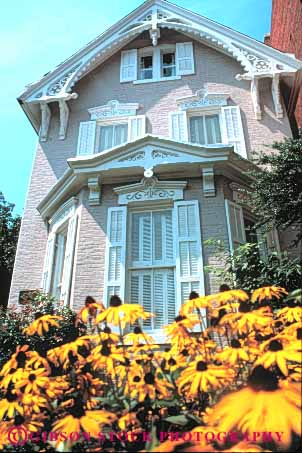 Stock Photo #8876: keywords -  area building buildings columbia community dc district georgetown home homes house houses in neighborhood neighborhoods of residence residential vert washington