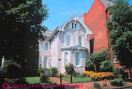 Stock Photo #8879: keywords -  area building buildings columbia community dc district georgetown home homes horz house houses in neighborhood neighborhoods of residence residential washington