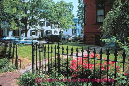 Stock Photo #8880: keywords -  area building buildings capitol columbia community dc district hill home homes horz house houses in iron neighborhood neighborhoods of residence residential washington wrought