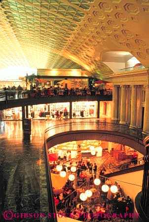 Stock Photo #8882: keywords - architecture attraction business columbia dc design destination district interior lobbies lobby mall malls of plaza plazas renovate renovated restoration restore restored retail shoppers shopping shops station store stores tourist traditional travel union vert washington