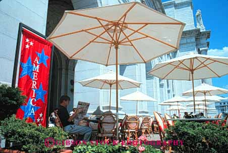 Stock Photo #8887: keywords -  architecture attraction cafe cafes columbia dc design destination dine dining district horz of outdoor outdoors relax relaxing renovate renovated restoration restore restored station sunny sunshine tourist traditional travel umbrella umbrellas union washington