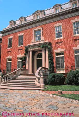 Stock Photo #8896: keywords -  architecture attraction columbia dc district dumbarton estate estates expensive historic home homes house houses luxury mansion mansions oaks of residence residential step steps tourist vert washington