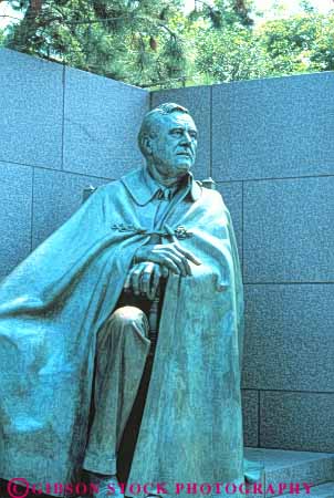 Stock Photo #8914: keywords - attraction columbia commemorate commemorates commemorating dc dedicate dedicated delano destination district fdr franklin honor memorial memorials metal monument of president presidential presidents roosevelt sculpture sculptures statuary statue statues tourist travel vert washington