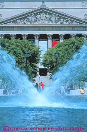 Stock Photo #8932: keywords -  architecture archives art arts attraction columbia dc destination display district fountain front galleries gallery in museum museums national of public smithsonian summer tourist travel vert washington water