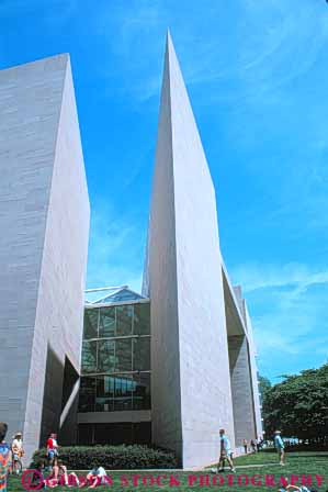 Stock Photo #8934: keywords -  architecture art arts attraction building buildings columbia dc destination display district edge galleries gallery high modern museum museums narrow national of point pointed public sharp smithsonian tall tourist travel vert washington