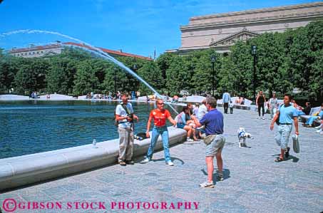 Stock Photo #8936: keywords -  art arts attraction columbia dc destination display district fountain galleries gallery horz museum museums national of people public smithsonian summer tourist travel washington