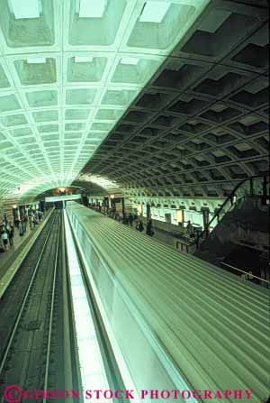 Stock Photo #8938: keywords -  architecture central columbia commute commuter commuters commutes commuting dc district light lightrail mass metro modern moving of public rail railroad railroads rapid service stark station subterrainian subway subways track tracks train trains transit transport transportation transporting transports underground urban vert washington