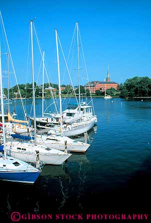 Stock Photo #12410: keywords -  annapolis boat boats harbor harbors in marina marinas maryland protected sailboat sailboats summer vert water white
