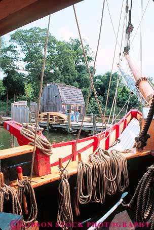 Stock Photo #12414: keywords -  boat boats city dove historic line lines maryland marys old reconstructed reconstruction replica replicate rope ship ships st tradition traditional vert vintage