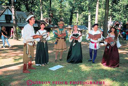 Stock Photo #13264: keywords -  annual choir chorus costume costumed crownsville era event fair faire fairs festival festivals horz maryland medieval outdoor outside parties party people renaissance sing singers singing