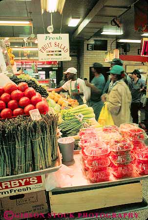 Stock Photo #11161: keywords -  baltimore business commerce display displays lexington market markets maryland people retail shop shoppers shopping shops store stores vert