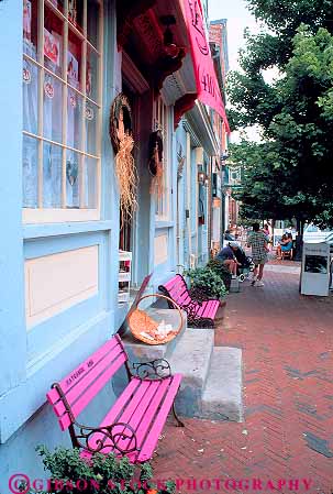 Stock Photo #11164: keywords - baltimore bench benches business commercial district fells maryland point renewal renovated restored retail shoppers shopping shops store stores urban vert