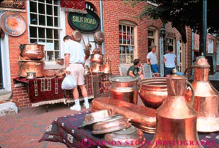 Stock Photo #11168: keywords -  baltimore brass business commercial display district fells fixture horz import imported imports maryland merchandise outdoor outside point renewal renovated restored retail sale sales sell selling shoppers shopping shops sidewalk store stores urban