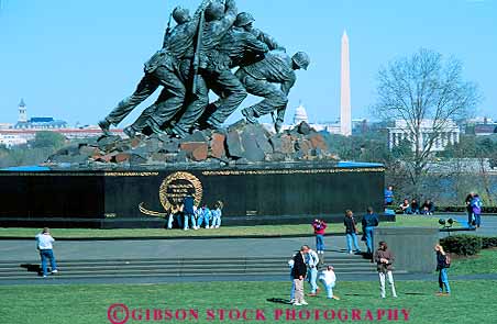 Stock Photo #13276: keywords -  american arlington battle battles commemorate commemorates commemorating flag horz ii iwo jima memorial memorials metal people raise raising soldier soldiers statue statues symbol symbolize symbolized symbols two victories victory virginia war wars world