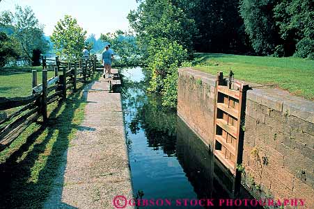 Stock Photo #13313: keywords -  battery blue canal canals countryside creek highway highways historic horz landscape lock locks park parks parkway parkways restore restored ridge rural scenery scenic ship shipping virginia waterway wood wooden