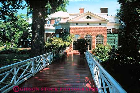Stock Photo #13321: keywords - american colonial deck early garden gardens historic history home homes horz jefferson mansion mansions monticello porch thomas tradition traditional virginia walkway