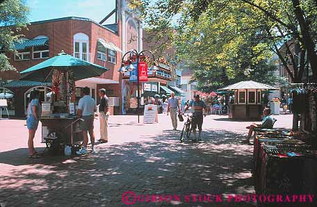 Stock Photo #12756: keywords -  business charlottesville commercial district downtown historic horz mall malls pedestrian people shop shoppers shopping shops store stores virginia walk walking