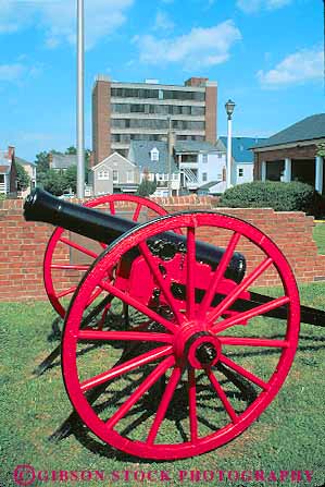 Stock Photo #12346: keywords - artifact axel canon canons fredericksburg gun guns historic hub red replica replicate round spokes vert virginia war wheel wheels