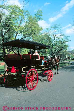 Stock Photo #12347: keywords -  carriage carriages drawn fredericksburg historic history horse scenic tour tours vert virginia wagon wagons