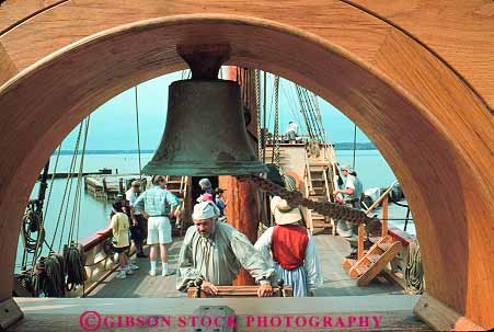 Stock Photo #13326: keywords - american bell colorful constant design historic history horz jamestown living museum museums old onboard people port ports reconstructed reconstruction revolutionary sail sailing settlement ship ships susan vintage virginia war wood wooden