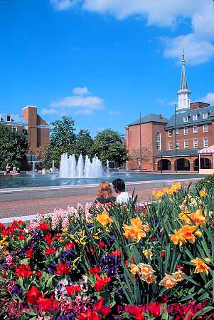 Stock Photo #13329: keywords -  alexandria city couple garden gardens market municipal people plaza plazas public relaxing sit sits sitting square squares summer vert virginia